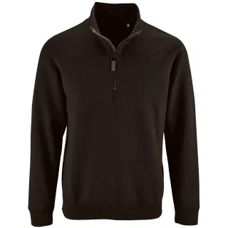 SOLS - "Stan" Pullover Stehkragen für Herren (Schwarz)