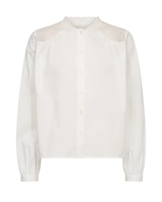 MOS MOSH - MMInda Cotton Lace Shirt ecru - Gr. - XL