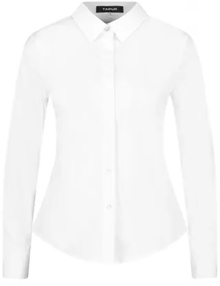 TAIFUN - Klassische Hemdbluse weiß - Gr. - 46