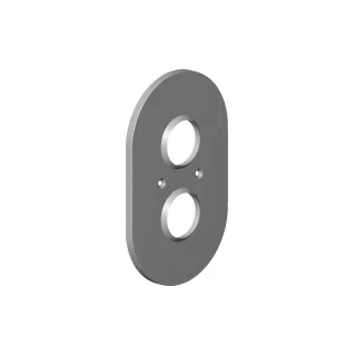Dornbracht Abdeckung mit Mengenregulierung Ersatzteile 90110205800 151 x 241 x 16 mm Chrom 90110205800-00