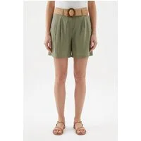 ONLY Shorts ONLIBIZA HW BELT SHORTS PNT Materialmix, regular fit, High Waist
