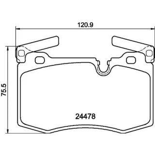 Hella Bremsbel?ge vorne Mini R55 R56 R57 R59