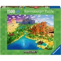 Ravensburger Puzzle World of Minecraft, 1500 Puzzleteile, Made in Germany