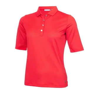 Calvin Klein - Poloshirt für Damen, Performance, Emblem (Mohnblume)