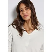 STREET ONE Langarmshirt mit V-Ausschnitt