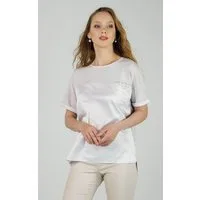 Passioni T-Shirt mit Perlen Applikation