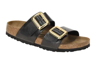 Birkenstock 1029457 BS Sydney_CB Schwarz Graceful Licorice Pantoletten mit Ec...