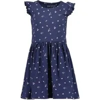 Blue Seven A-Linien-Kleid Blue Seven Kleid Schlupfkleid Blümchen dunkelblau (kein Set, 1-tlg) Markenlabel