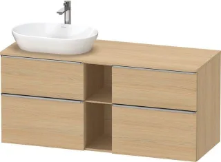 Duravit D-Neo Konsolenwaschtischunterbau wandhängend Natur Eiche Matt 1400x550x664 mm - DE4970L70300 DE4970L70300000