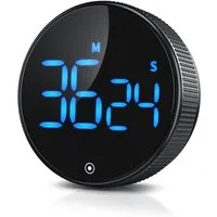 BEARWARE Küchentimer Küchenwecker Eieruhr, LED Display, Countdown, digital & magnetisch großes LED Display, Alarmton einstellbar, Stoppuhr fürs Kochen
