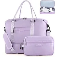 TANTOMI Reisetasche Erweiterbares Reisetasche mit Schuhfach & Kulturbeutel (46x23x32 Handgepäck), Nassfach, Wasserdicht Travel Bag Fitnesstasche Trainingstasche