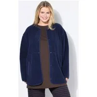 Studio Untold Sommerjacke Teddyfleece-Jacke oversized Rundhals