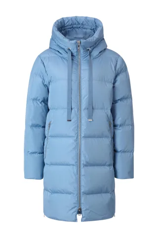 Rich & Royal - Big puffer coat sustainable denim blue - Gr. - 38