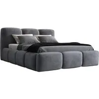 A&J MöbelLand GmbH Polsterbett STAR-OM mit Bettkasten und Lattenrost (Bett mit Kopfteil. Lattenrost und Bettkasten Inclusive! Viele Varianten zur Auswahl – wählen Sie Größe und Farbe!, TOP ANGEBOT), Länge: 220 cm Höhe Kopfteil: 100 cm