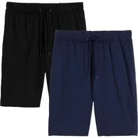 bonprix Shorts (Packung, 2-tlg., 2er) aus Baumwolle und Polyester, Regular Fit, leichte Qualität