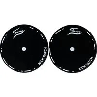 FAME Bass Drum, Zubehör für Drums, Fell-Zubehör, FKPSB-2 Bass Drum Patch Single Black - Zubehör für Drumfelle