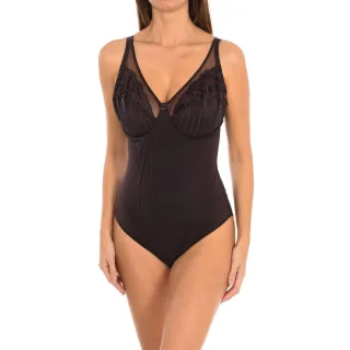 Bügel- und Spitzenbody für Damen, Modell MARILUZ. Elegant, feminin und mit perfekter Passform.