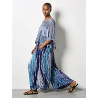 Apricot Palazzohose Palazzo-Hose mit Tie-Dye-Effekt