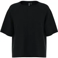 pieces Kurzarmpullover PCBREE SS O-NECK KNIT NOOS BC Materialmix, regular fit