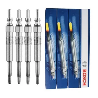 4 Bosch Gl?hkerzen GLP050 Audi A2 A3 A4 Seat Leon Skoda Superb VW Golf V