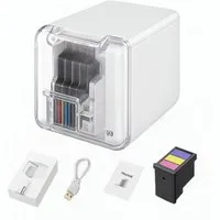 Diyarts Tintenstrahldrucker, (WLAN (Wi-Fi), Mobiler Handheld-Farbdrucker – WLAN, Bluetooth, 1200 dpi, 160 g)
