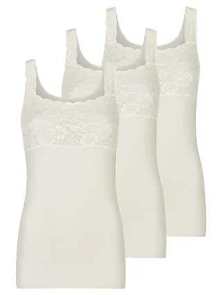 Nina Von C. Achselhemd "3er Pack Damen Achselhemd Fine Cotton"