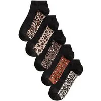 Next Sneakersocken Sneaker-Socken mit Fußbett und Print, 5er-Pack (1-Paar)