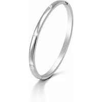 ROUGEMONT Armreif Damen Armreif mit Kubischen Zirkonia Steinen 18k Gold 17cm XS, Wasserfest