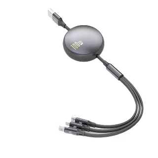 6A 100W USB-A to Type-C/iP/Micro USB Cable QC2.0 3.0 4.0 Fast Charging Data Transmission Copper Core Line 1.2M Long for