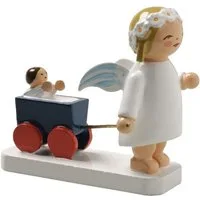 Wendt & Kühn Weihnachtsfigur Margeritenengel mit Puppenwagen 634/30/6