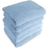MatratzenL.A.B® Handtuch Set Gomez 500 g/m² Blauer Schwan®, 100% Baumwolle (1er oder 5er Set)