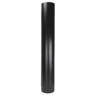 Bertrams ST-Pu Rauchrohr 08RL1000-225L 1000 mm, Ø 225 mm, pulverbeschichtet, schwarz