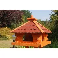 DSH DEKO SHOP HANNUSCH Vogelhaus Futterhaus / Vogelhaus mit Bitumenschindeln in versch. Dachfarben