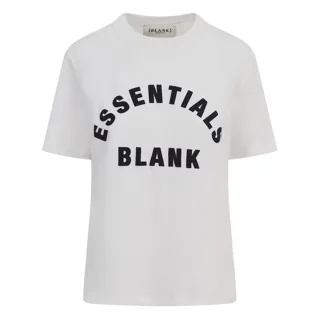 Blank Essentials - T-Shirt für Damen, Übergroßer Boyfriend (Naturweiß)