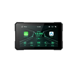 5.0 inch Wireless CarPlay Moto Android Auto Portable Digital GPS Moto Navigation Motorcycle Dashboard Display Screen TPM