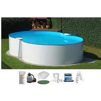 Clear Pool Achtformpool (Set, 8-tlg), 540x350x120 cm inkl. Solarset