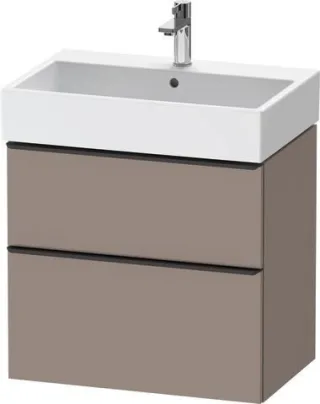 Duravit D-Neo Waschtischunterbau wandhängend Basalt Matt 684x442x625 mm - DE43720BD430000 DE43720BD430000