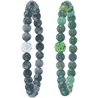 Firetti Armband Set Multipack Schmuck Geschenk Armschmuck Armketten Edelstein (Set), mit Edelsteinen