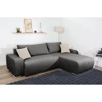 COLLECTION AB Ecksofa Pia L-Form, B: 237 cm, Bettfunktion, Bettkasten & 2 Zierkissen, Federkern