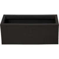 ONDIS24 Pflanzkübel Balkonkasten mit Wasserspeicher, 25L Pflanzvolumen, Pflanzkübel, Vulkan/Basalt, rechteckig, Blumentopf, Balkon Terrasse