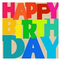 Braun+Company Atelier Papierserviette Servietten Happy Birthday bunt 33 x 33 cm 20 Stück