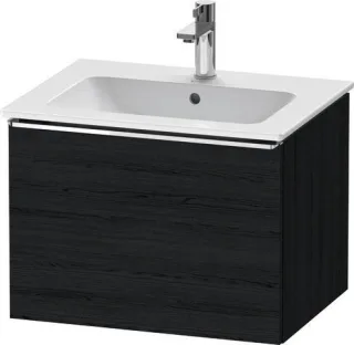 Duravit D-Neo Waschtischunterbau wandhängend Eiche Schwarz Matt 610x462x440 mm - DE4261010160000 DE4261010160000