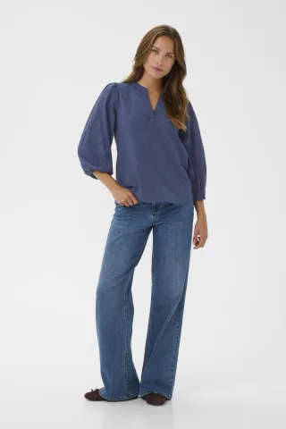 Langarm-Bluse KAfrancesca Langarm-Bluse Regular fit blue