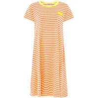 Zwillingsherz Sweatkleid Neon Streifen