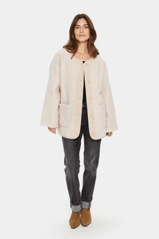 Jacke Lockere Passform Feather Gray