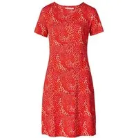 Himalaya Clothing Sommerkleid Kleid Damen mit zartem Alloverprint - Leichtes Jerseykleid aus Viskose Feminines Midikleid mit hohem Tragekomfort