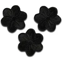 Mono-Quick Aufnäher Bügelbild, Aufbügler, Applikationen, Patches, Flicken, zum aufbügeln, Polyester, Blumen 3 Stück Blüten Pflanze - Größe: 2,2 x 2,2 cm