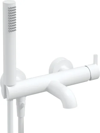 Neuesbad Serie 600 Wannenarmatur mit Brauseset, Oberfläche: weiss matt NB1BQS_A11M1