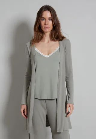 TOM TAILOR BODYWEAR - Mäntel grün-mittel-uni - Gr. - 36