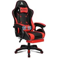 ALFORDSON Gaming-Stuhl mit Massage-Lendenkissen, X-Large, 5 Massagemodi, USB-Anschluss (1 St), Einziehbare Fußstütze, 90°-150° verstellbare Ruckenlehne , Ergonomisch
